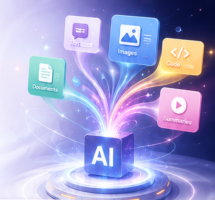 Generative AI content creation